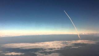 Space Shuttle Launch Viewed From an Airplane [upl. by Faxan]