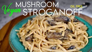 VEGAN MUSHROOM STROGANOFF 🍄 Creamy goodness and an instant family hit [upl. by Maghutte]