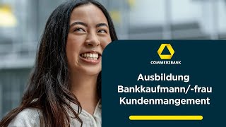 Ausbildung Bankkaufmann Bankkauffrau Kundenmanagement mwdiverse [upl. by Ahsima308]