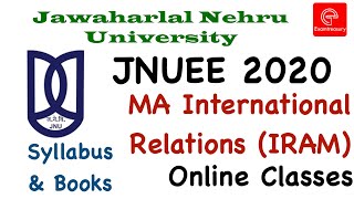 JNUEE 2020  MA International Relations amp Area Studies  Syllabus Books amp Preparation  Test Series [upl. by Rafaela317]