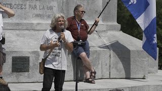 JeanJacques Crèvecoeur au Rassemblement pacifique pour nos droits et libertés Montréal [upl. by Kemeny]