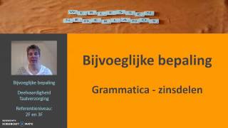 Bijvoeglijke bepaling Grammatica zinsdelen [upl. by Amarette]