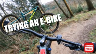 Dalby Forest Red route trying an EBike [upl. by Asillim]