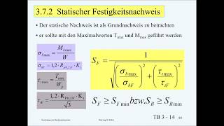 Teil6 Festigkeitsberechnung [upl. by Teyugn]