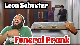 😂 LEON SCHUSTER COFFINFUNERAL PRANK SHUKS TSHABALALA REACTION [upl. by Eirek125]