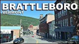 BRATTLEBORO Vermont Downtown Driving Tour  4k [upl. by Charissa208]