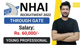 NHAI Recruitment 2022 through GATE  Salary Rs 60000  No Fee  Latest Jobs 2022 [upl. by Ecirtnahc]