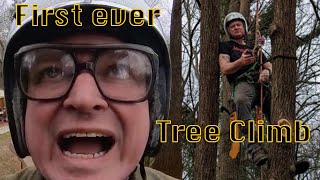 First ever tree climbing experience [upl. by Nara]