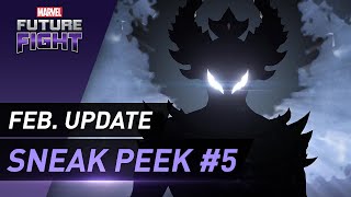 MARVEL Future Fight Feb Update Sneak Peek 5 [upl. by Ahtelrac]