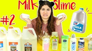 TESTING OUT CEREAL MILK SLIME RECIPES PART 2 Which one makes the best cereal milk Slimeatory 230 [upl. by Negroj]