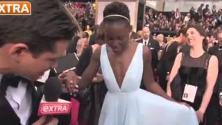 Jared Leto and Lupita Nyongo getting romantic [upl. by Kettie]