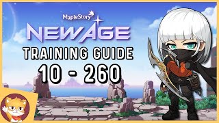 MapleStory Easy Training Guide Level 10 to 260  Heroic amp Interactive servers  GMS [upl. by Nanine]