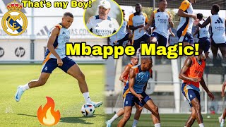 MAGICAL🔥KYLIAN MBAPPE “Mesmerized” Carlo Ancelotti with Crazy SKILLS✌️Mbappe Unstoppable at Training [upl. by Annayhs]