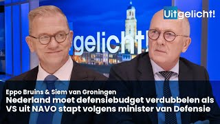 Uitgelicht 16 februari 2024  Eppo Bruins amp Siem van Groningen over het Nederlandse defensiebudget [upl. by Poppas]