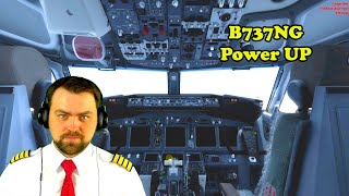 B737 Cockpit preparation from Cold and Dark by Real Airline Pilot  Flight simulator  PMDG [upl. by Iruy]