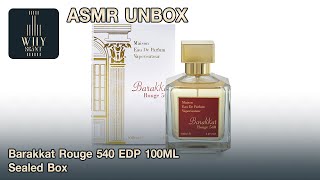 ASMR Unboxing Barakkat Rouge 540 EDP 100ML Sealed Box [upl. by Aciretnahs]