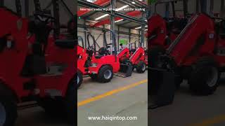 new mini radlader HQ180 with CE HaiqinTop machineryfarming [upl. by Elleined]