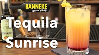 Tequila Sunrise  Tequila Cocktail selber mixen  Schüttelschule by Banneke [upl. by Eikkin]