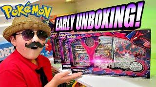 NEW ETERNATUS VMAX PREMIUM COLLECTION BOX Early New Pokemon Cards Opening [upl. by Ardnaek]