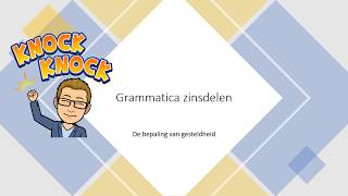 Grammatica zinsdelen  bepaling van gesteldheid [upl. by Simmons]