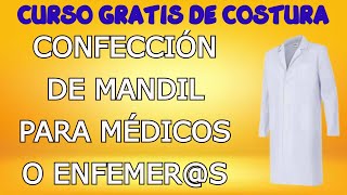 COMO HACER UN MANDIL PARA MÉDICOS O ENFERMEROS [upl. by Ck]