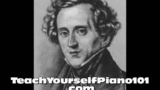 Felix Mendelssohn  Spring Song Op62 No6  Pianowmv [upl. by Nitsrek216]