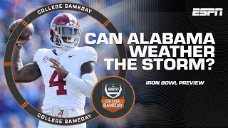 Can Alabama WEATHER THE STORM against Auburn in the Iron Bowl 👀  College GameDay [upl. by Gierc922]