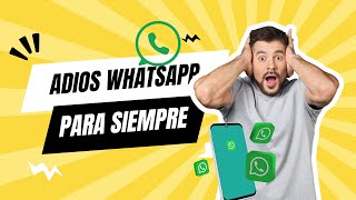 ADIOS WHATSAPP PARA SIEMPRE¡¡¡ infórmate que hacer ante la caída de whatsapp [upl. by Benedict]