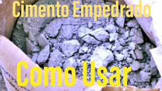 Como Aproveitar o Cimento Empedrado [upl. by Arenahs115]