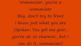 Britney Spears  Womanizer  Whit Lyrics [upl. by Ziul55]