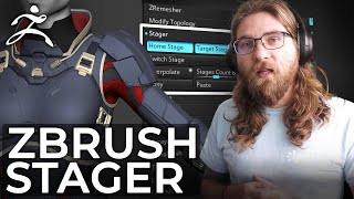 Zbrush Stager  EASILY work on symmetrical assets off axis [upl. by Pascasia]