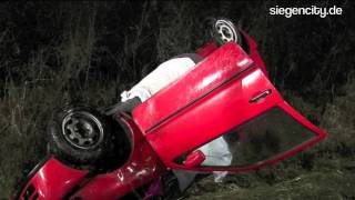 Schwerer Unfall mit einem Toten  Burbach  13012012 [upl. by Anyalram903]