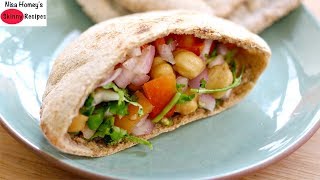 Healthy 5 Minute Whole Wheat Pita Bread Recipe  Oil Free Recipes For Weight Loss  Skinny Recipes [upl. by Krefetz479]