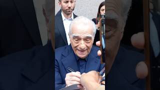 Martin Scorsese stops to greet fans in Turin during the red carpet Mole Antonelliana Museo cinema [upl. by Elleiram]