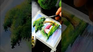 Easy Water Colour Scenery drawing easydrawing watercolor monalisaartinstitute scenerydrawing [upl. by Stanislaus812]