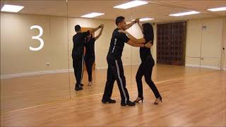 Clase de Salsa Vueltas Basicas [upl. by Hamlen]