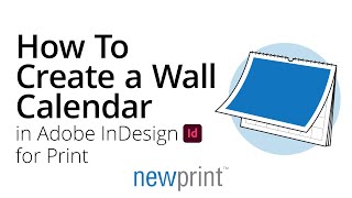 How to Create a Wall Calendar in InDesign for Print [upl. by Yerroc]