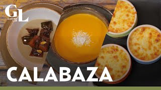 Tres recetas con calabaza de Castilla fáciles y económicas En tacha crema rostizada y puré [upl. by Akimal]