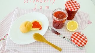 RECIPE  HOW TO MAKE STRAWBERRY JAM  HANDMADE  HOMEMADE  EASY COOKING [upl. by Ulrika]