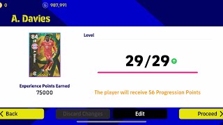 How To Train 99 Rated A Davies Max Level In eFootball 2023 How To Max A Davies In efootball 2023 [upl. by Virgin]