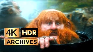 The Hobbit  The Desolation of Smaug ● Part 1 of 2 ● Barrel Escape Scene  HDR – 4K – 51 [upl. by Octavia]