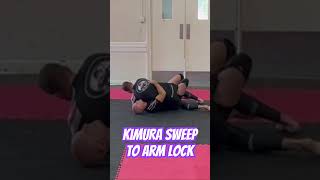 Nogi Kimura sweep to arm lock [upl. by Perrin]