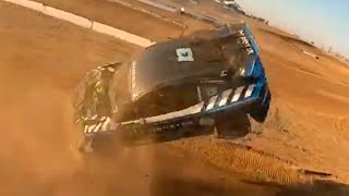 Andreas Bakkerud MASSIVE FLIP CRASH Nitro Rallycross NRX 2022 Final  Phoenix [upl. by Epotimet]