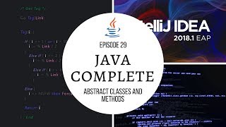 Java Complete Tutorial Ep 29  Abstract Classes amp Methods [upl. by Vallonia353]