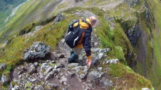 down of am bodach on the aonach eagach [upl. by Hameean]