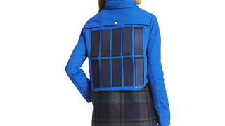 Tommy Hilfiger unveils a phonecharging jacket [upl. by Anah]