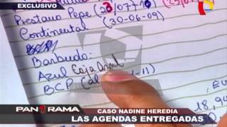 Caso Nadine Heredia las agendas entregadas 12 [upl. by Hsoj]