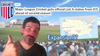 Major League Cricket Gets ListA Status Expansion on the Horizon [upl. by Oivaf872]