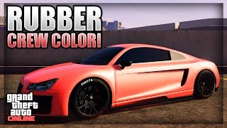 GTA 5 Online Modded Crew Color Showcase 2 quotRubber Redquot [upl. by Aliakam]