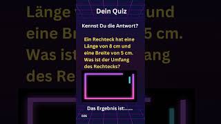 MatheHerausforderung Geometrie Quizfragen – kannst du sie lösen deutsch mathematik wissen [upl. by Morrissey]